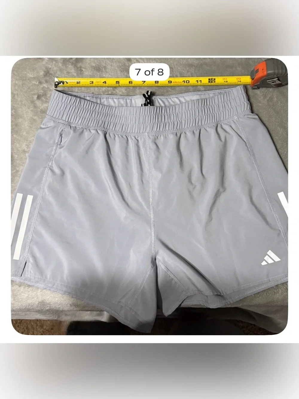 Adidas Women’s Own the Run Size M Athletic Shorts (Gray)